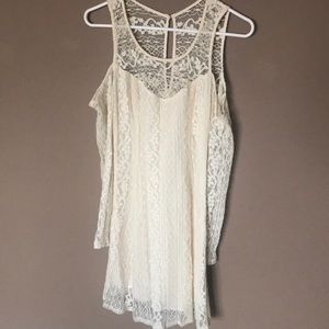 Off white/Pearl Lace Dress